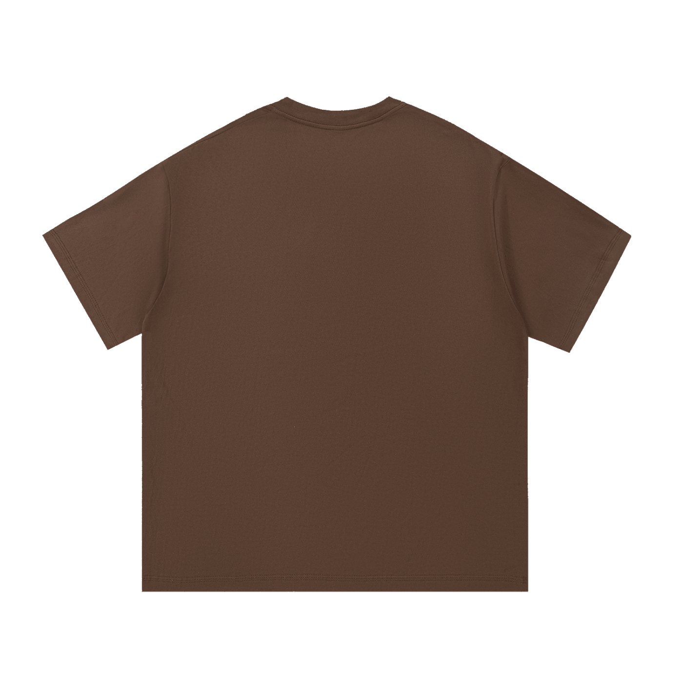 Essential Cotton T Shirt in brown, unisex casual short sleeve tee made of soft breathable cotton for everyday comfortable wear