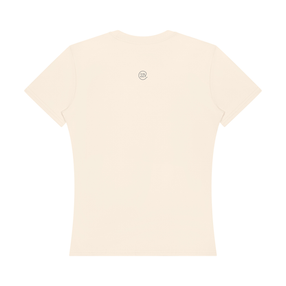 Stride Fitted Training Tee in Apricot, women's activewear