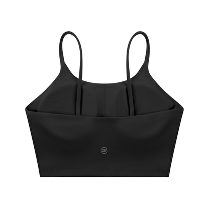 Tandem Spaghetti Strap Sports Bra in Black, women's activewear