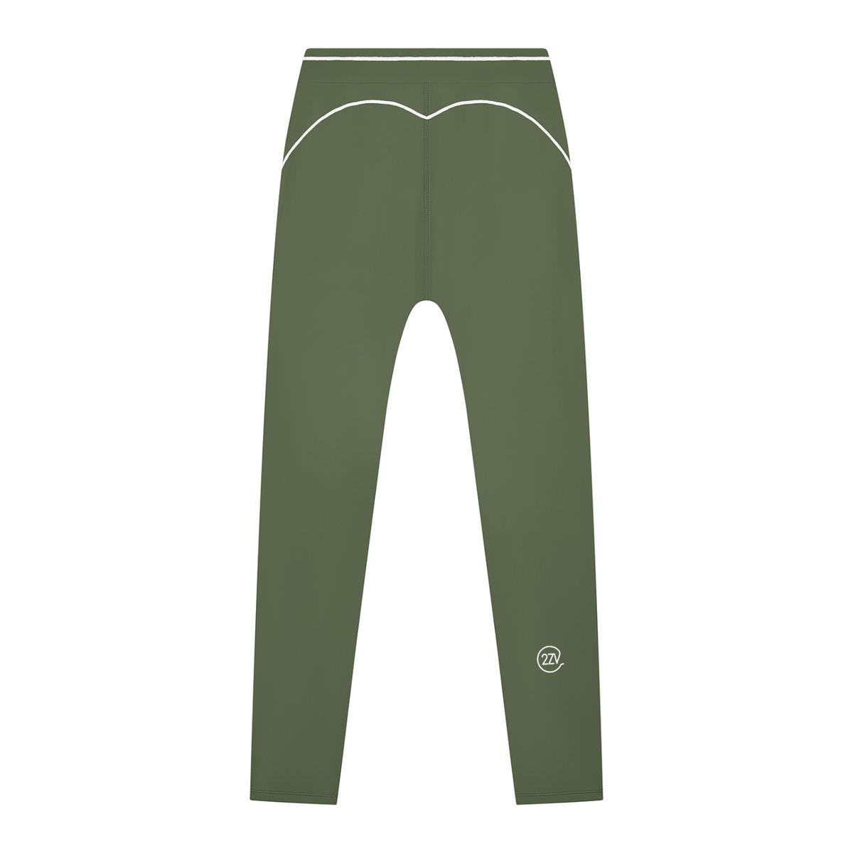 Stride Topstitch Leggings in Gray Green, women's activewear
