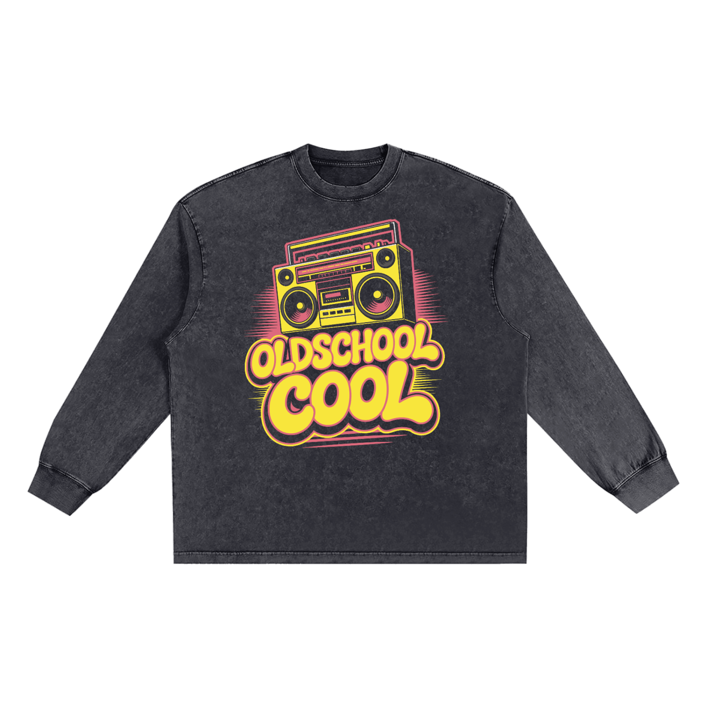 Old School Snow Washed Frayed Edge T-Shirt