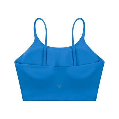 Tandem Spaghetti Strap Sports Bra in Colorful Blue, women's activewear