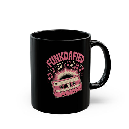 Funkdafied Cassette Mug | Retro Music Lover Gift | Personalized Coffee Cup | Fun Home Decor | Musician's Favorite