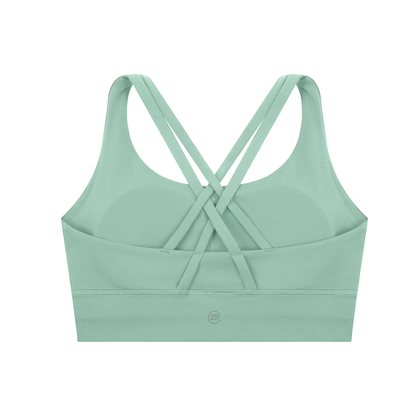 Tandem Strappy Longline Sports Bra, women's activewear, view 3