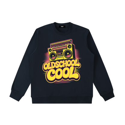 OldSchoolCool Retro Crewneck Sweatshirt in Dark Blue, unisex streetwear