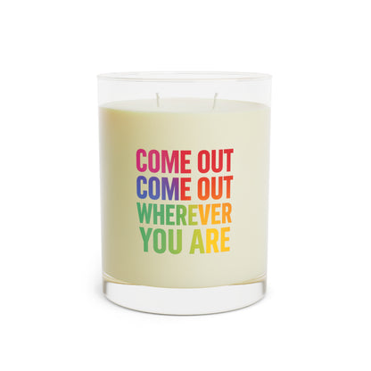 Vibrant Rainbow Scented Candle – Come Out Wherever You Are, Eco-Friendly Home Decor, LGBTQ+ Gift, Aromatherapy Candle, Relaxation
