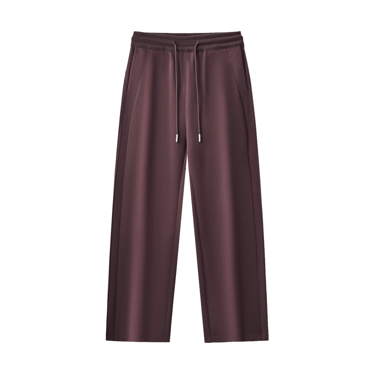 I Can Do Hard Things Set Straight-Leg Sweatpants in Dark Reddish Purple, women's streetwear