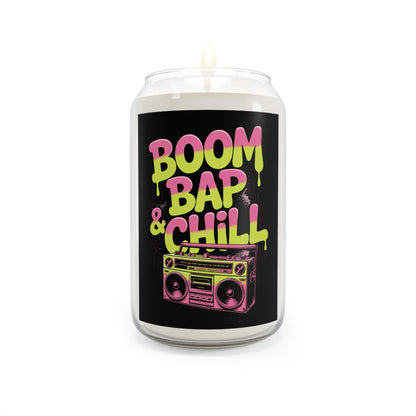 Cool Retro Scented Soy Candle, Boom Bap & Chill Vibe, Unique Gift for Music Lovers, Home Decor, Relaxation