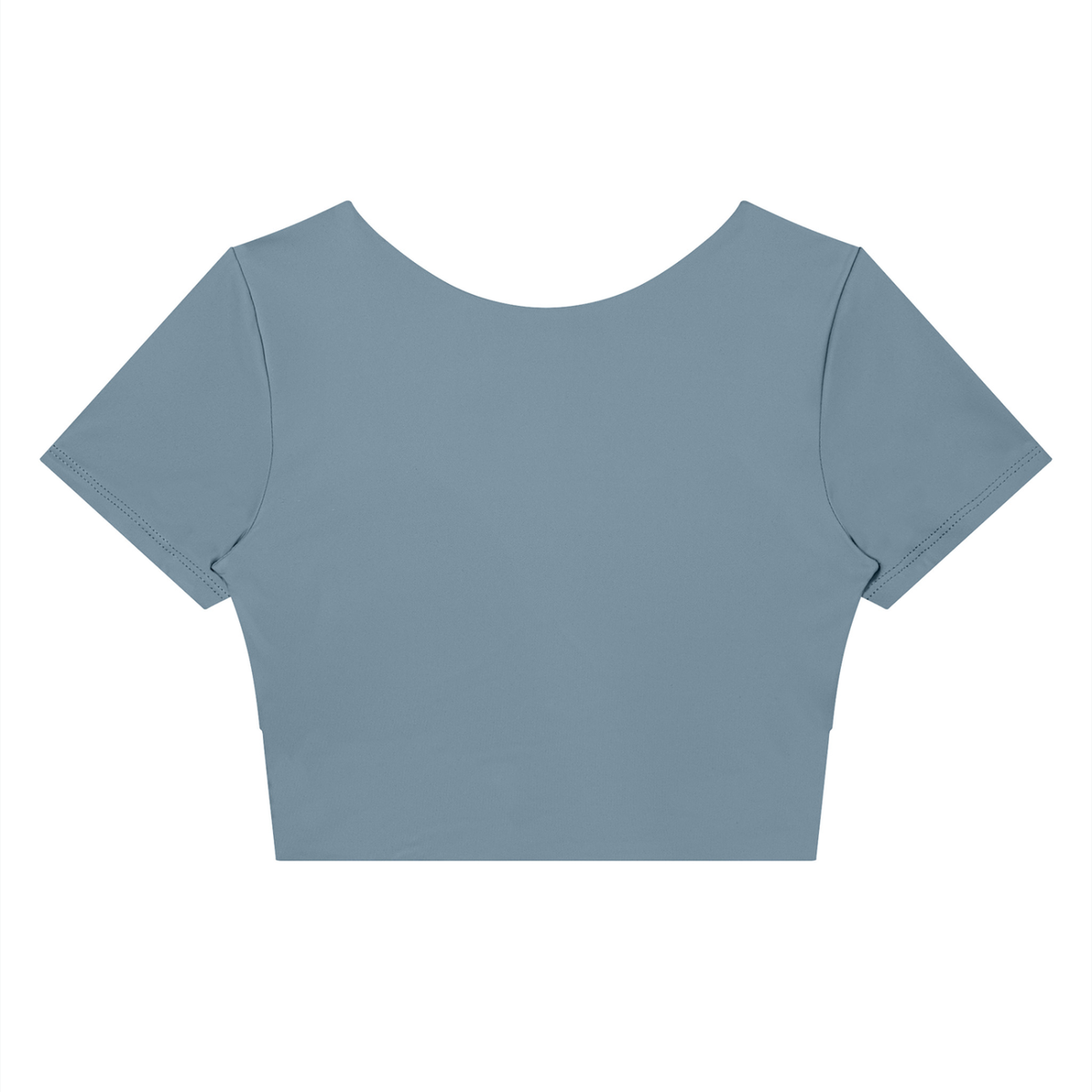 Block Short-Sleeve Crop Top, women's activewear, view 6