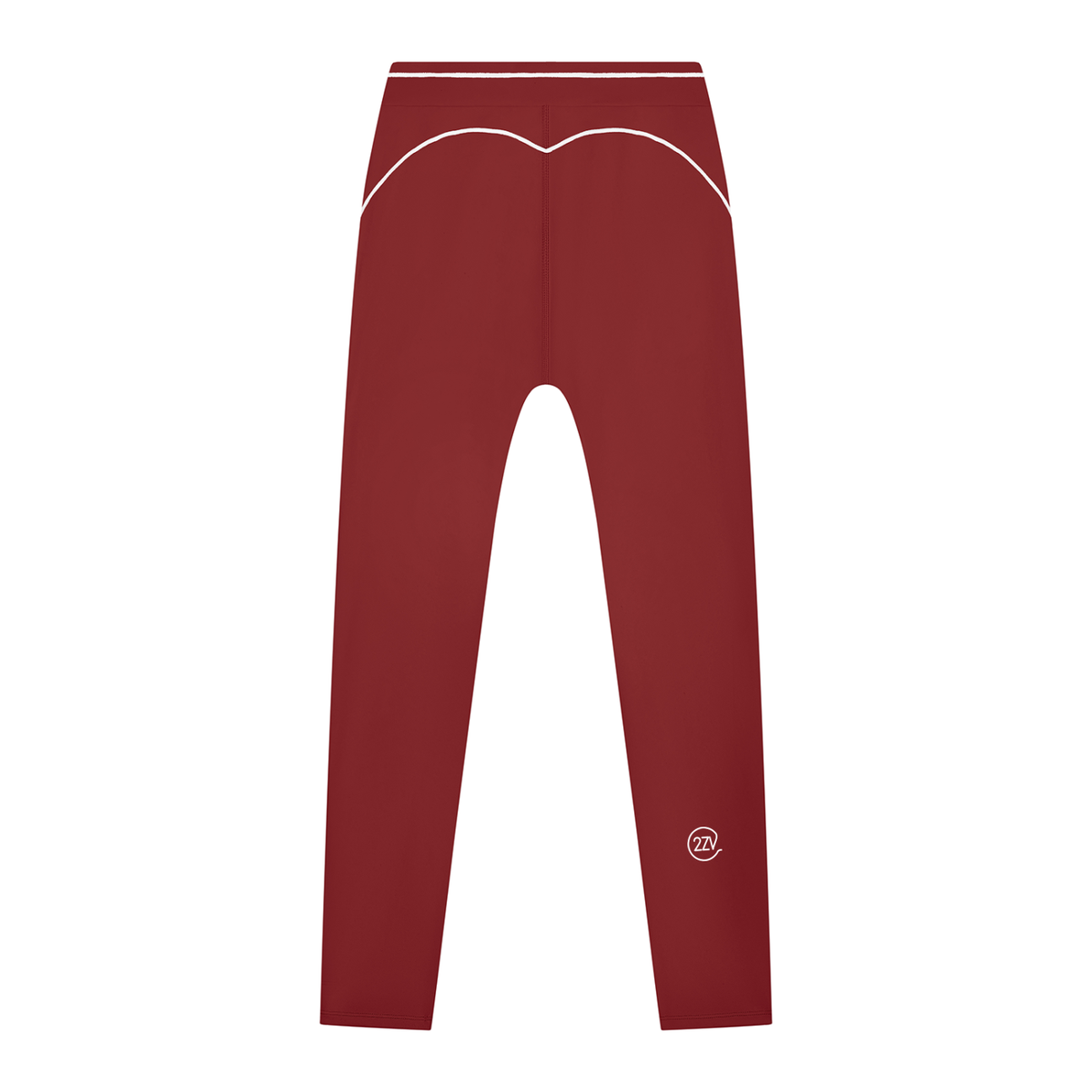 Stride Topstitch Leggings in Red, women's activewear