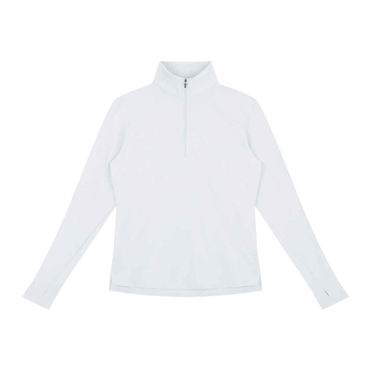 Recover Waffle Quarter-Zip in White, women's activewear