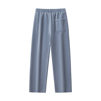 Frayed Wash Fleece Sweatpants, unisex streetwear, view 4