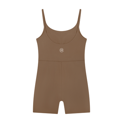 Tandem Workout Romper in Coffee, women's activewear