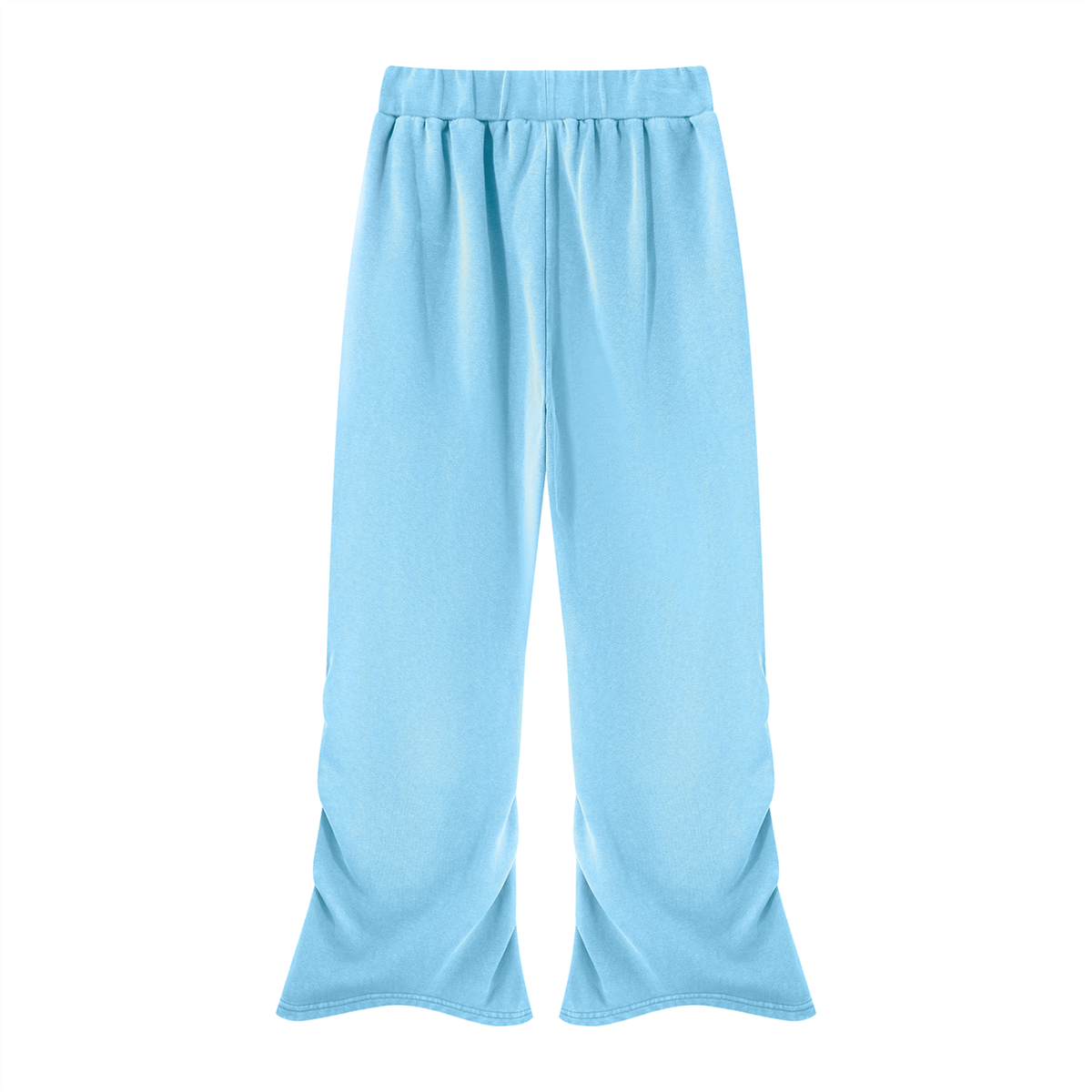 Vintage Wash Ruched Flare Sweatpants, women's streetwear, view 2