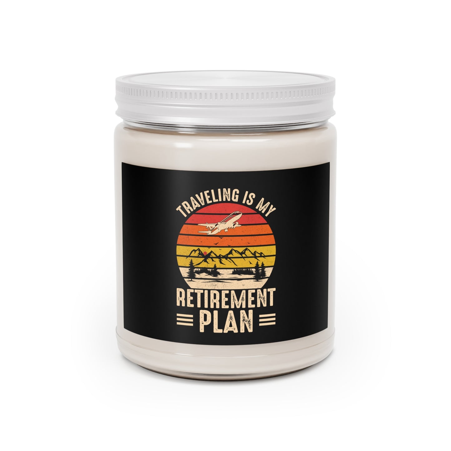 Retirement Plan Scented Candle, Aromatherapy Candle, Travel Inspiration Gift, Relaxing Home Decor, Gift for Retirees, Candles for Relaxation