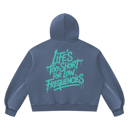 Low Frequencies Vintage Wash Hoodie, unisex streetwear, view 13