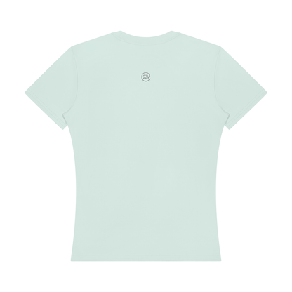 Stride Fitted Training Tee in Mint Green, women's activewear