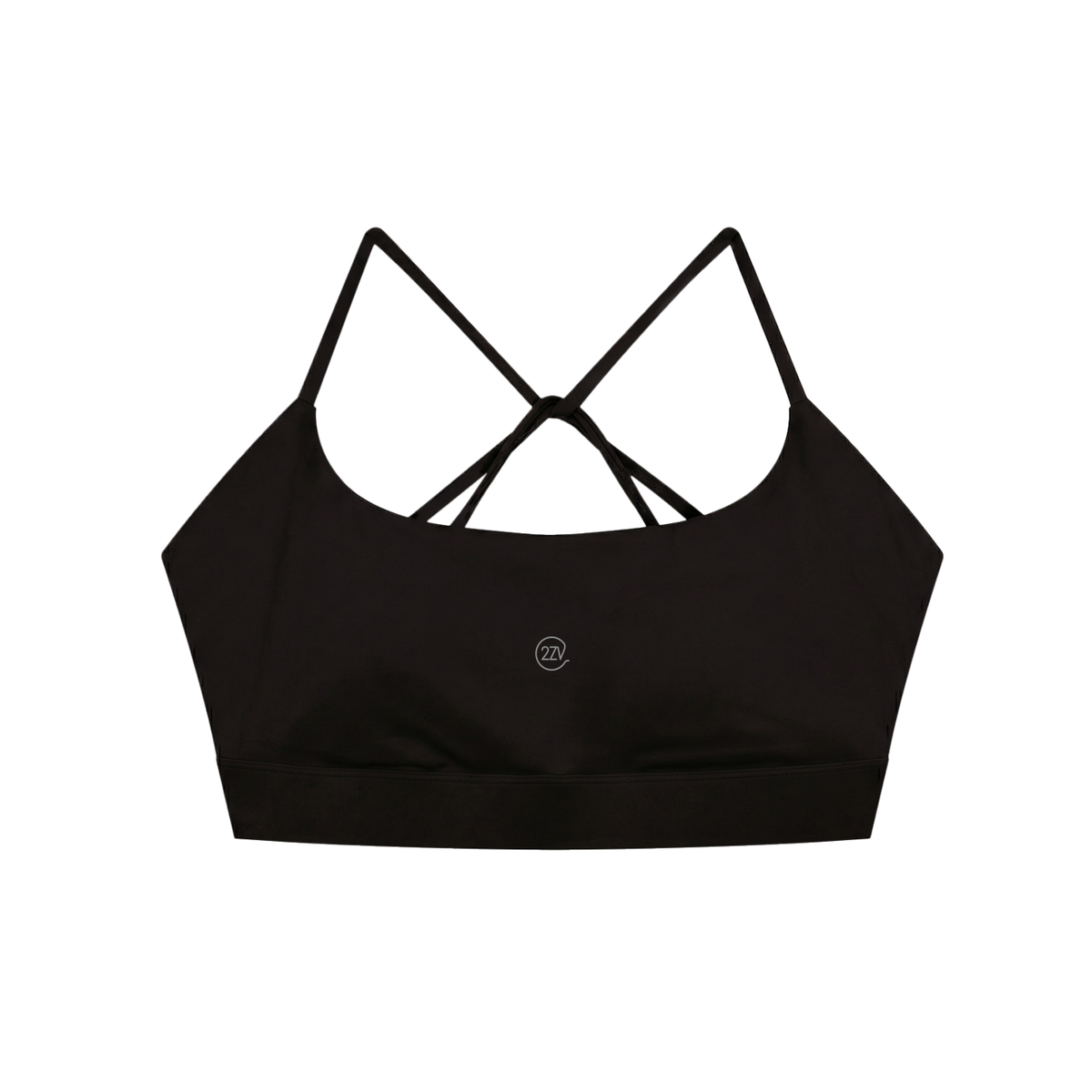Tandem Strappy Back Sports Bra in Black, women's activewear