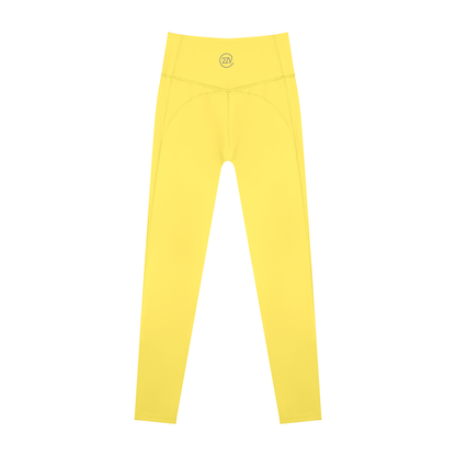 Tandem Everyday Leggings in Lemon Yellow, women's activewear