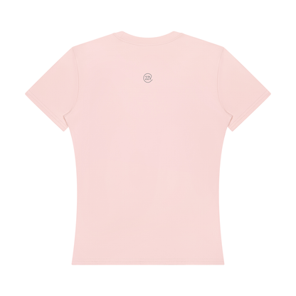 Stride Fitted Training Tee in Light Pink, women's activewear
