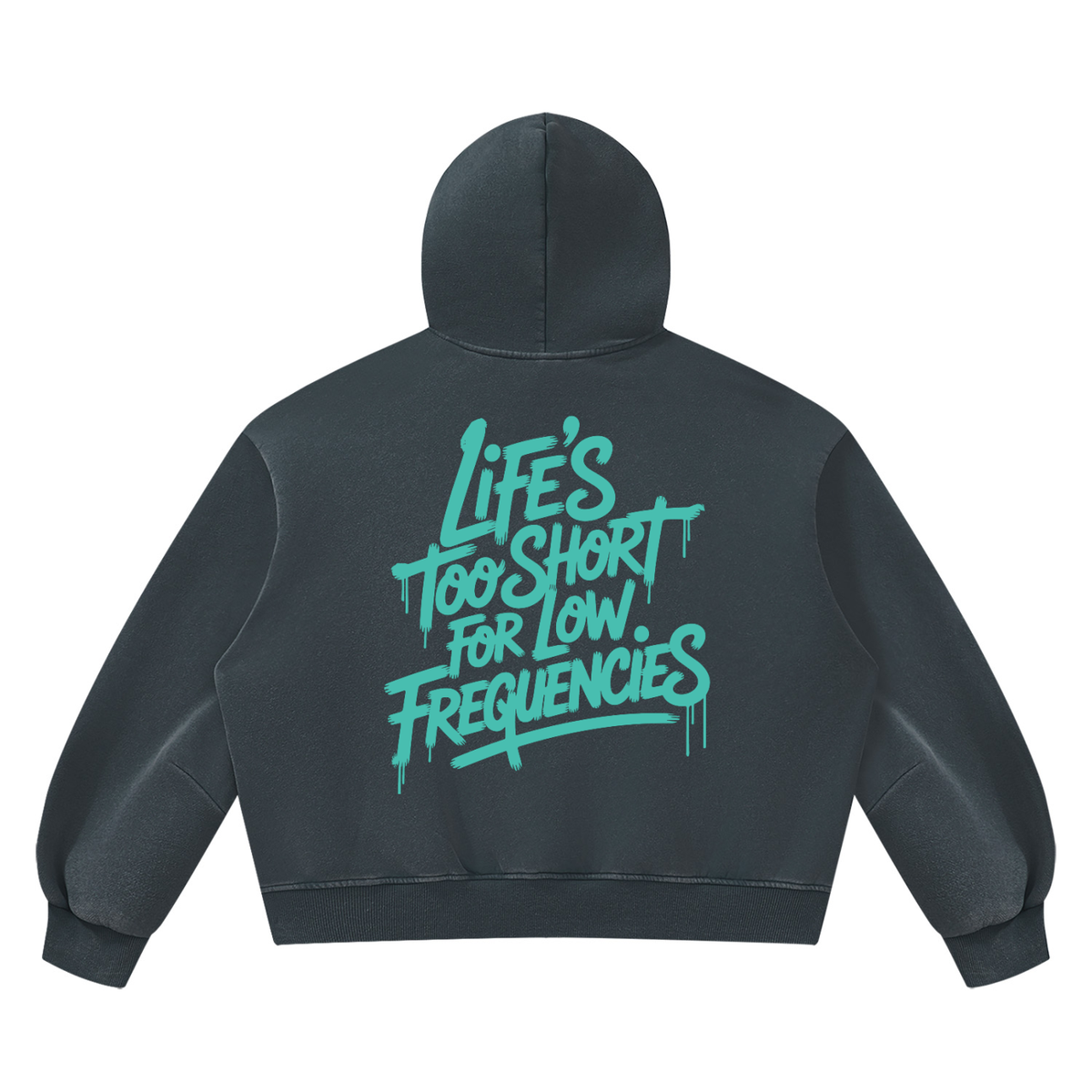 Low Frequencies Vintage Wash Hoodie, unisex streetwear, view 14