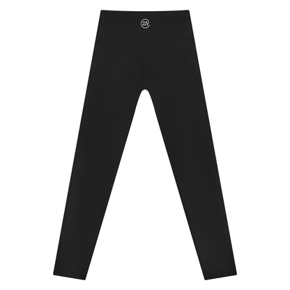 Stride Side-Stripe Leggings in Black with White, women's activewear