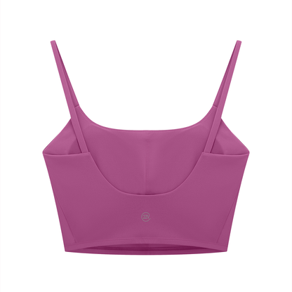 Tandem Essential Sports Bra in Purple, women's activewear