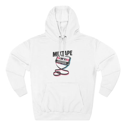 Retro Mixtape Fleece Hoodie | Nostalgic Pullover for Music Lovers | Perfect for Cozy Days, Gifts, Casual Style, Music Festivals