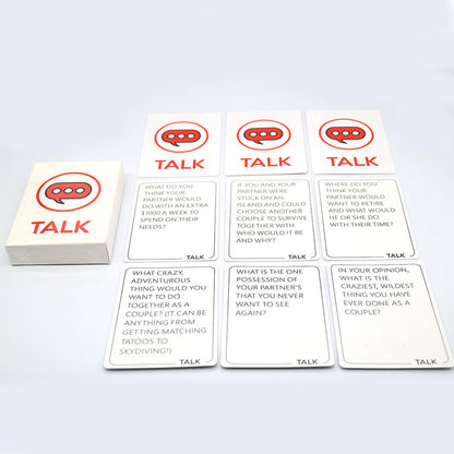 Three-in-one couple card board game in English