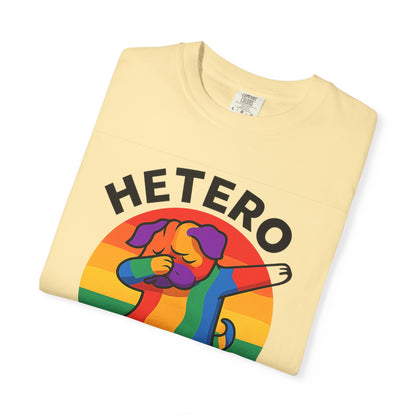Colorful Unisex Graphic T-Shirt with Hetero Flexible Dog Design
