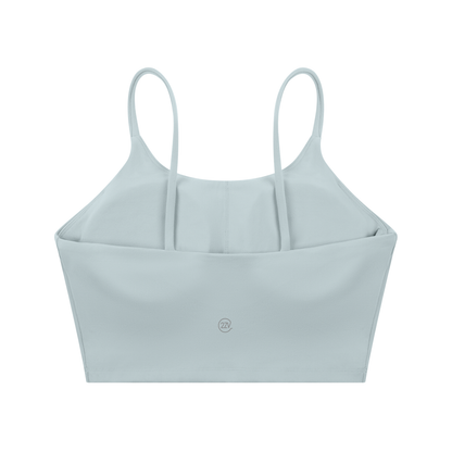 Tandem Spaghetti Strap Sports Bra in Haze Blue, women's activewear