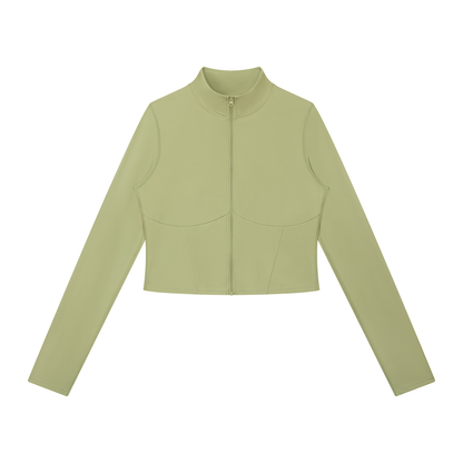 Block Panelled Zip Jacket, women's activewear, view 3