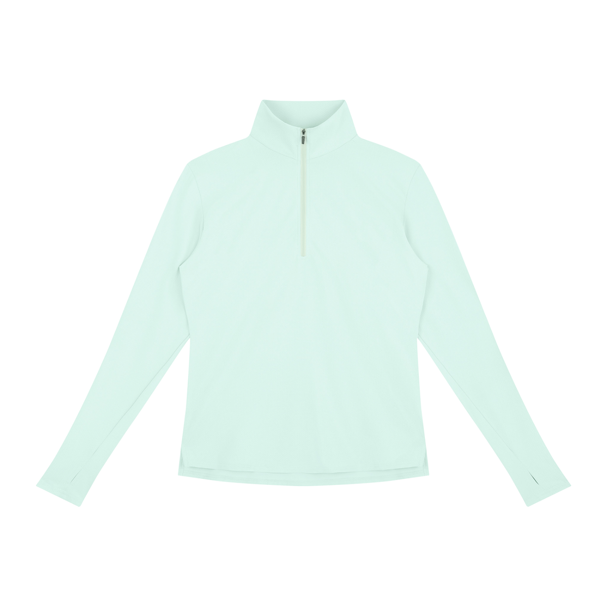 Recover Waffle Quarter-Zip in Light Green, women's activewear