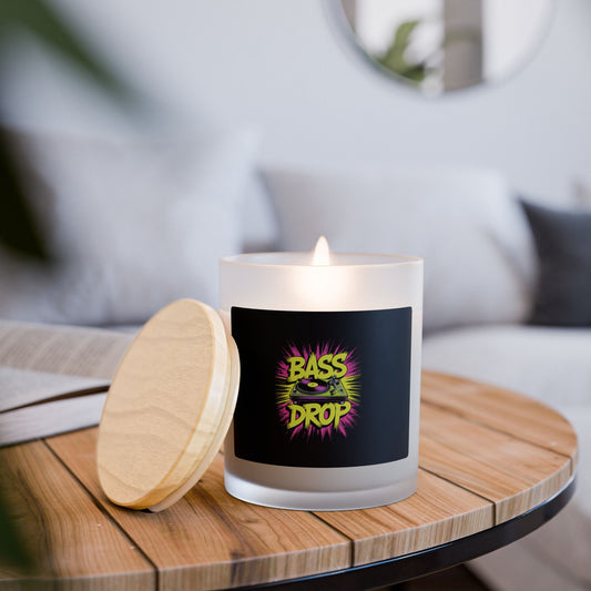Vibrant Bass Drop Candle - Unique Home Decor, Scented Gift for Music Lovers, Relaxing Ambiance for Parties, Celebration Candle