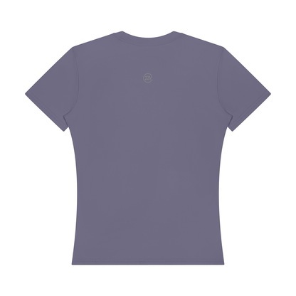 Stride Fitted Training Tee in Misty Purple, women's activewear