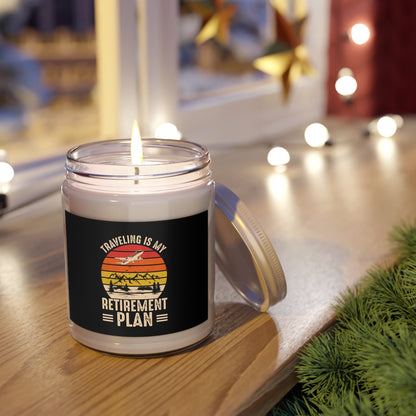 Retirement Plan Scented Candle, Aromatherapy Candle, Travel Inspiration Gift, Relaxing Home Decor, Gift for Retirees, Candles for Relaxation