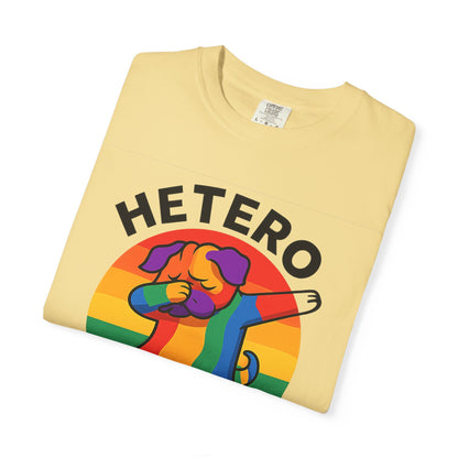 Colorful Unisex Graphic T-Shirt with Hetero Flexible Dog Design