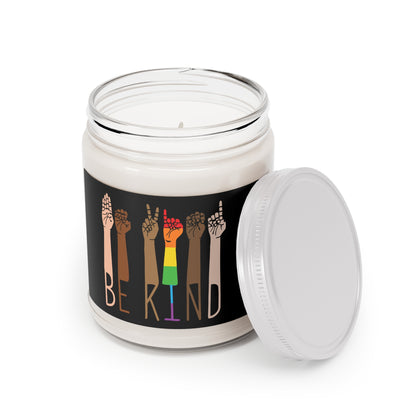 Be Kind Glass Candle | Eco-Friendly Home Decor, Aromatherapy Gift, LGBTQ+ Support, Mindfulness, Self-Care