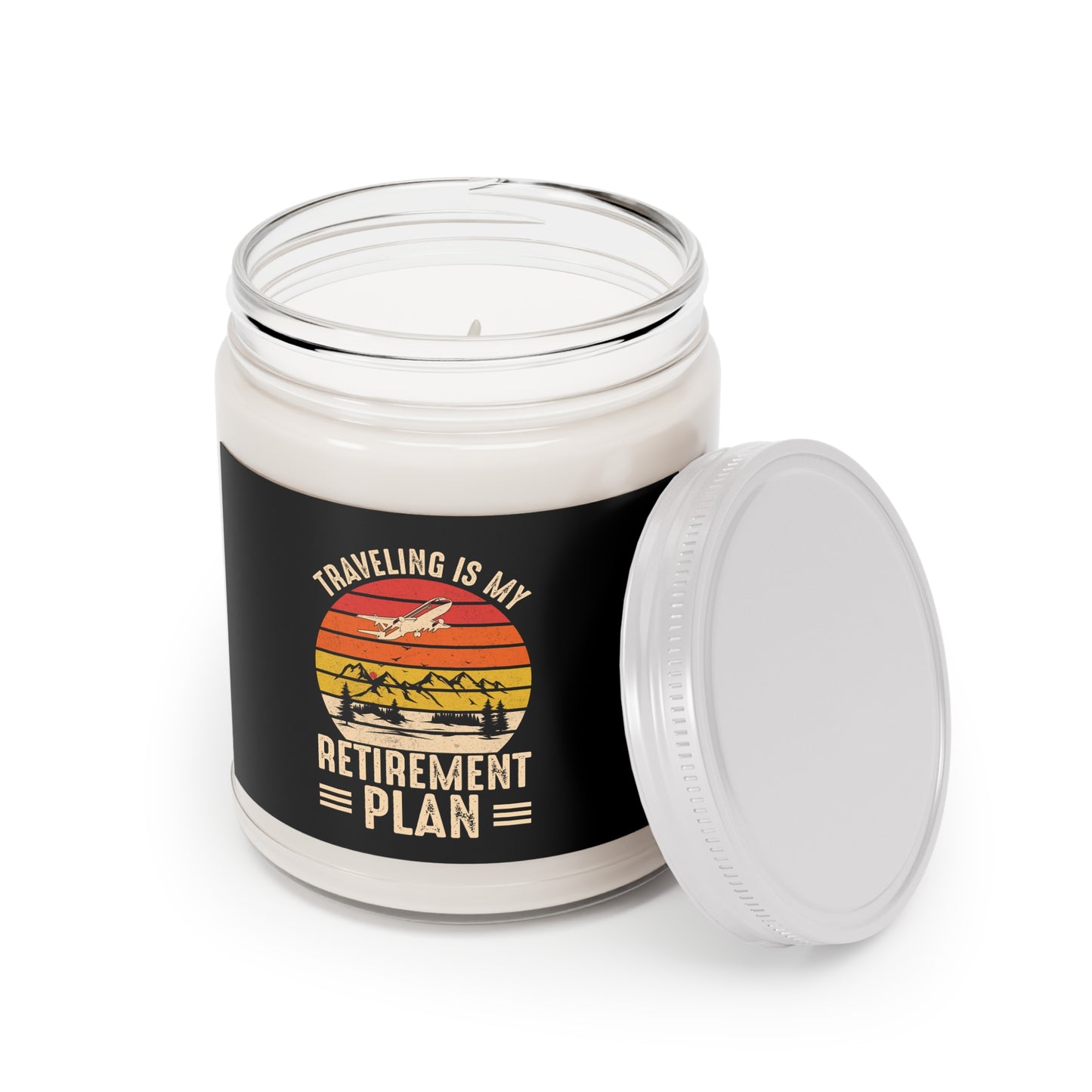 Retirement Plan Scented Candle, Aromatherapy Candle, Travel Inspiration Gift, Relaxing Home Decor, Gift for Retirees, Candles for Relaxation