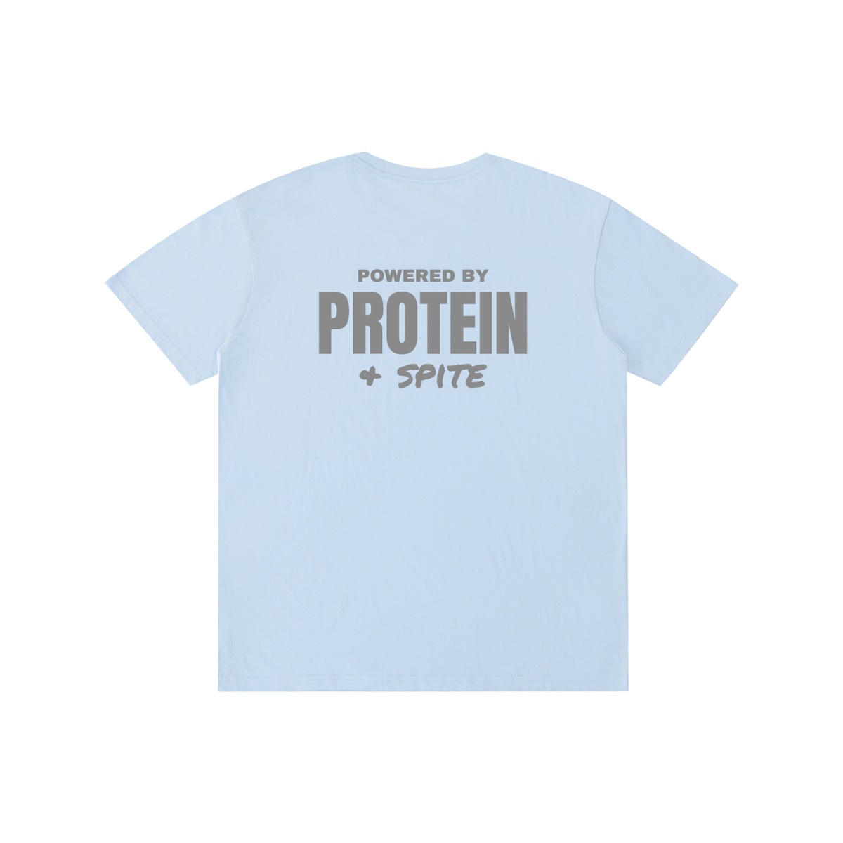 Powered by Protein & Spite funny gym t-shirt, unisex, view 4