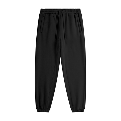 Essential Heavyweight Fleece Joggers in Black, unisex streetwear