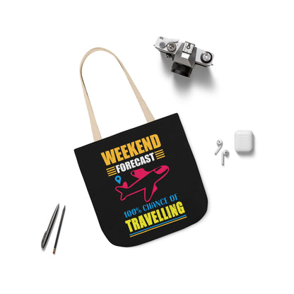 Weekend Travel Canvas Tote Bag, Stylish Travel Essential, Perfect for Adventurers, Gift for Travelers, Summer Vacation