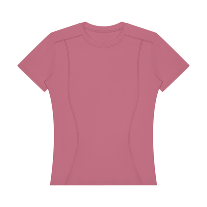 Stride Fitted Training Tee, women's activewear, view 10