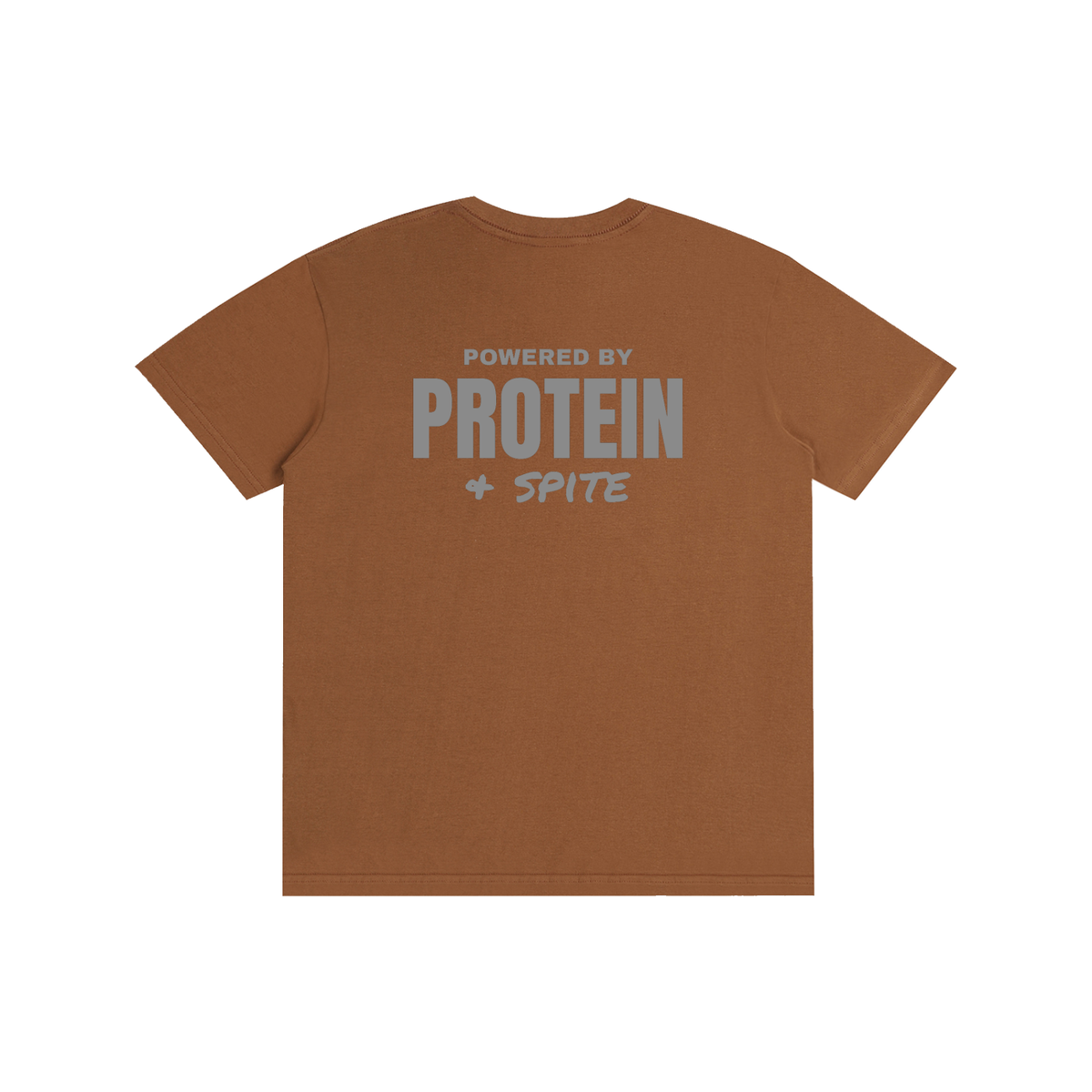 Powered by Protein & Spite funny gym t-shirt, unisex, view 12