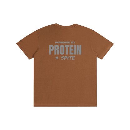 Powered by Protein & Spite funny gym t-shirt, unisex, view 12
