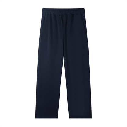 Essential Straight-Leg Sweatpants in Navy Blue, unisex streetwear