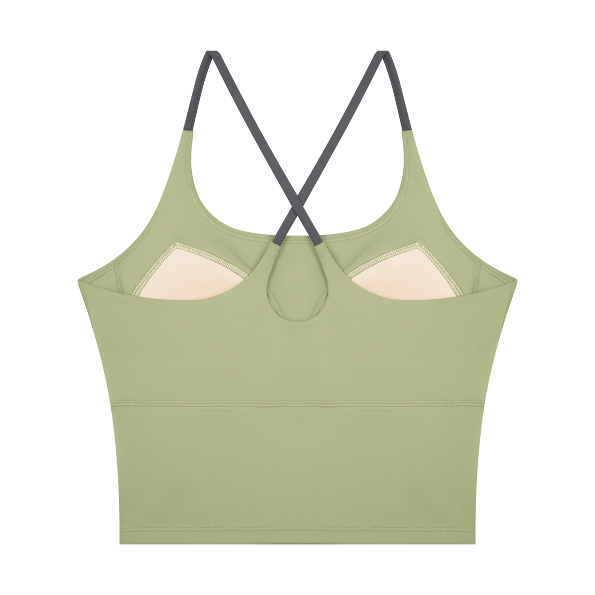 Block Lined Crop Tank, women's activewear, view 8