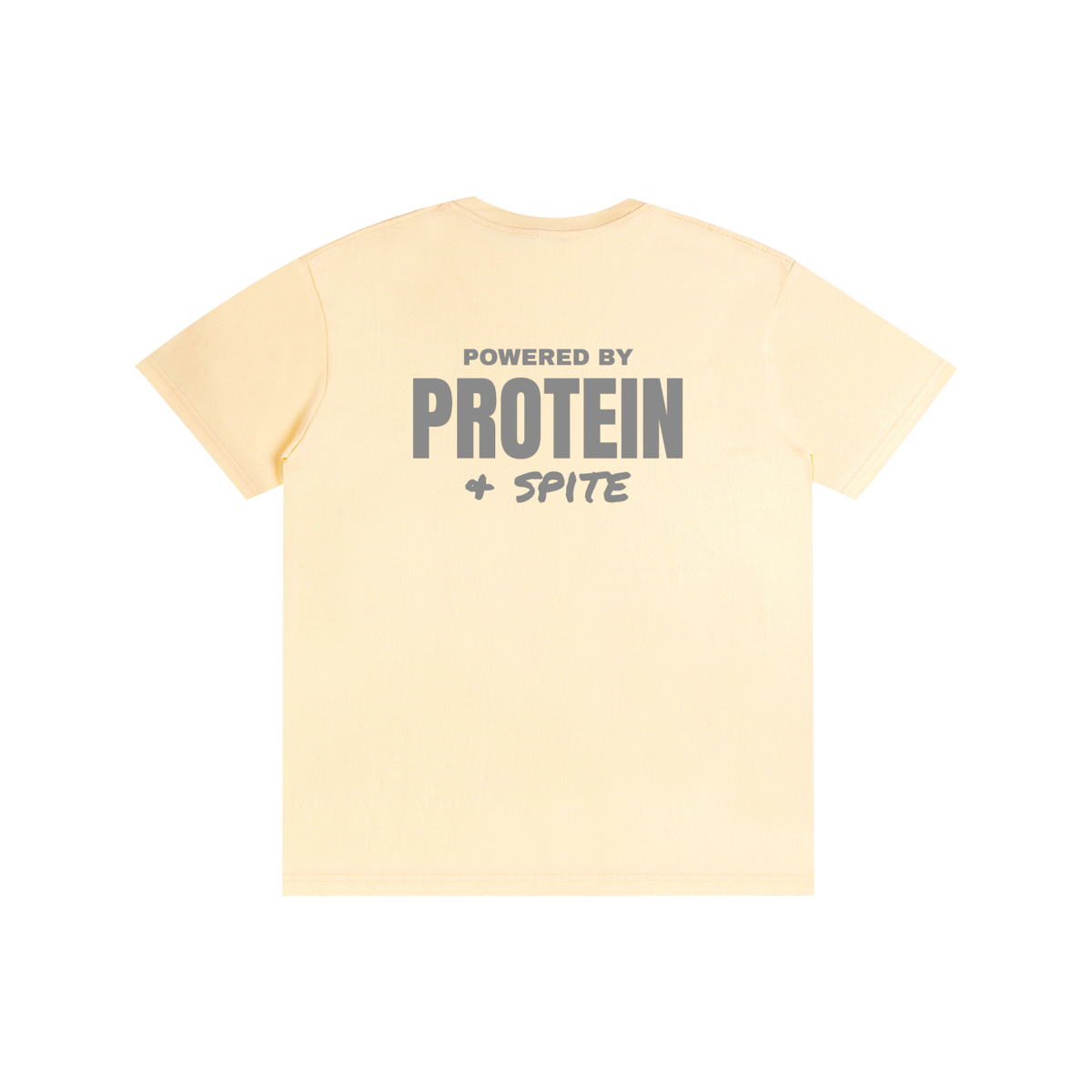 Powered by Protein & Spite funny gym t-shirt, unisex, view 5