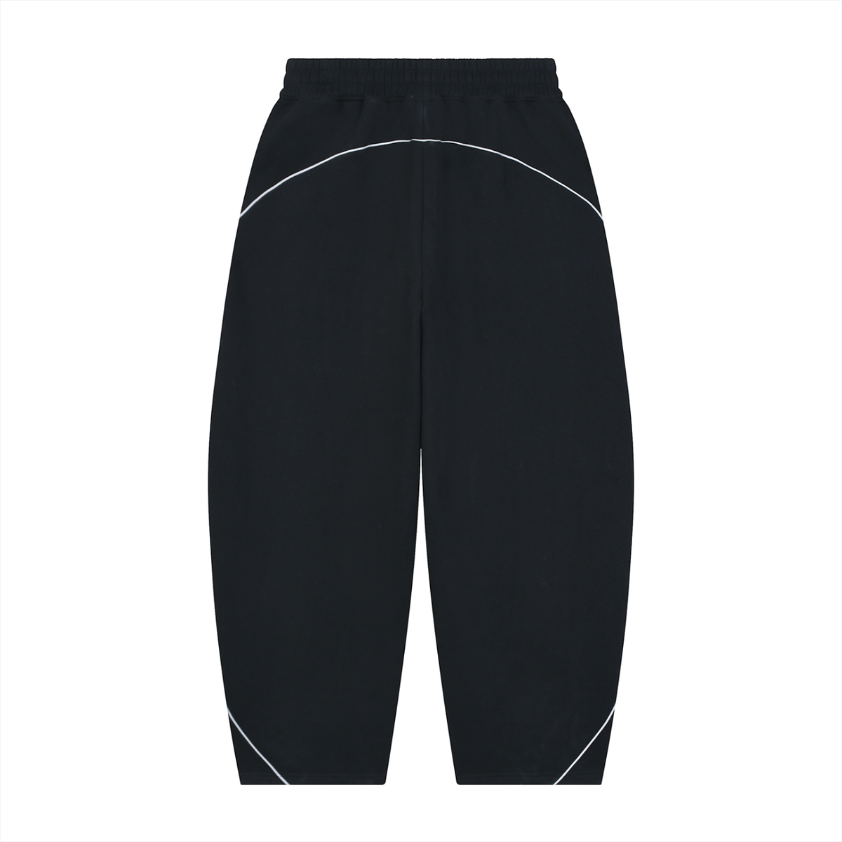 Essential Piping Barrel Leg Sweatpants, unisex streetwear, view 2