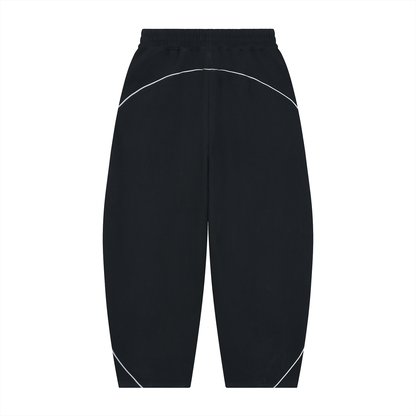 Essential Piping Barrel Leg Sweatpants, unisex streetwear, view 2